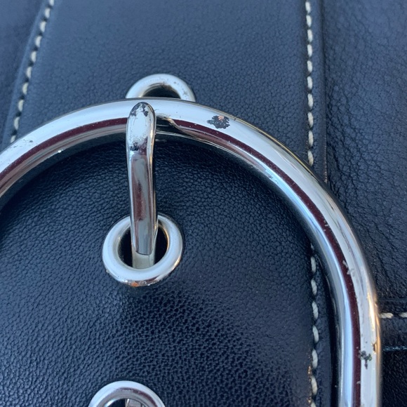 Vintage Coach Soho Flap Shoulder Bag Black 9248 Y2K - Picture 12 of 15